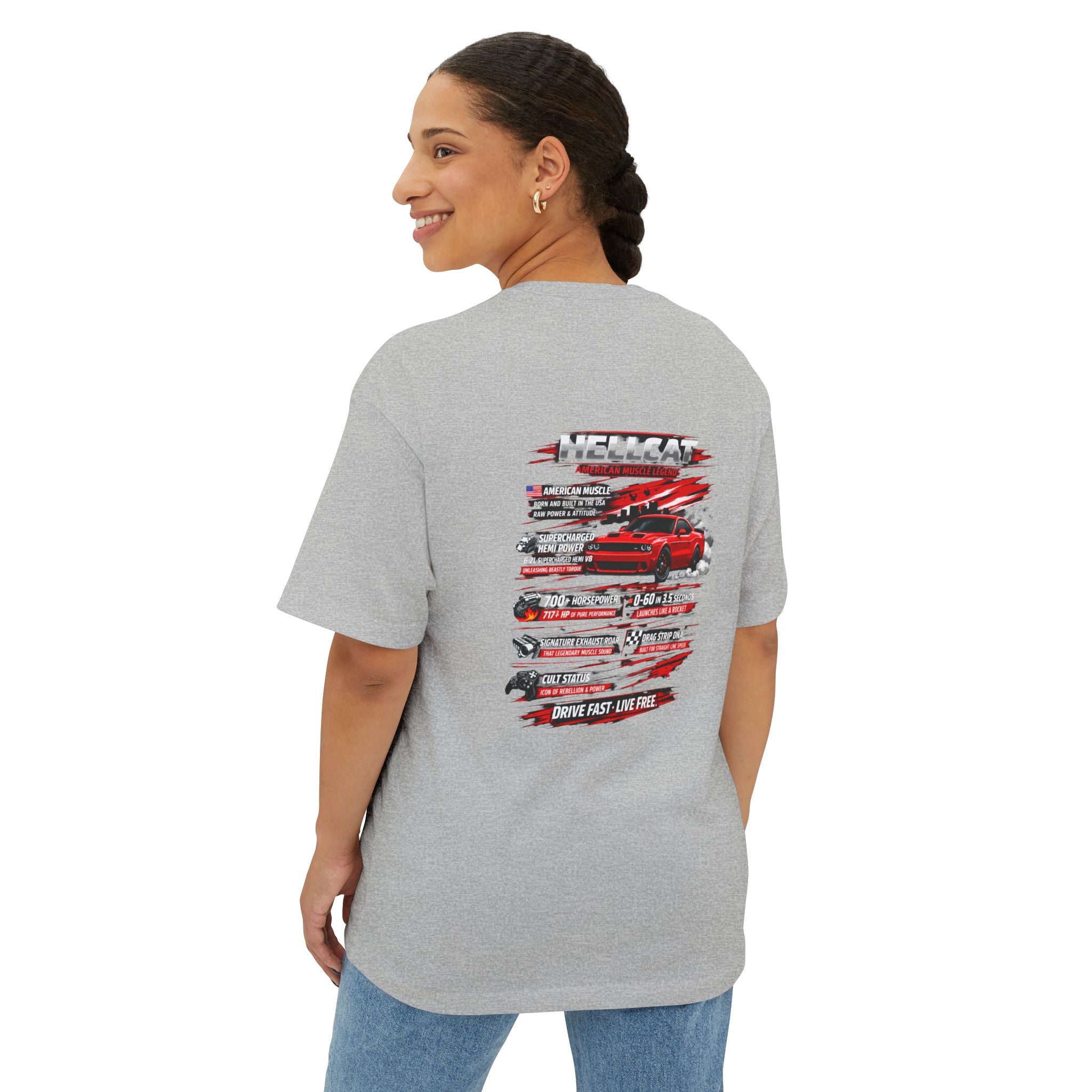 BOLD LINES Oversized Boxy Tee — Minimal Graphic Bold Line Design
