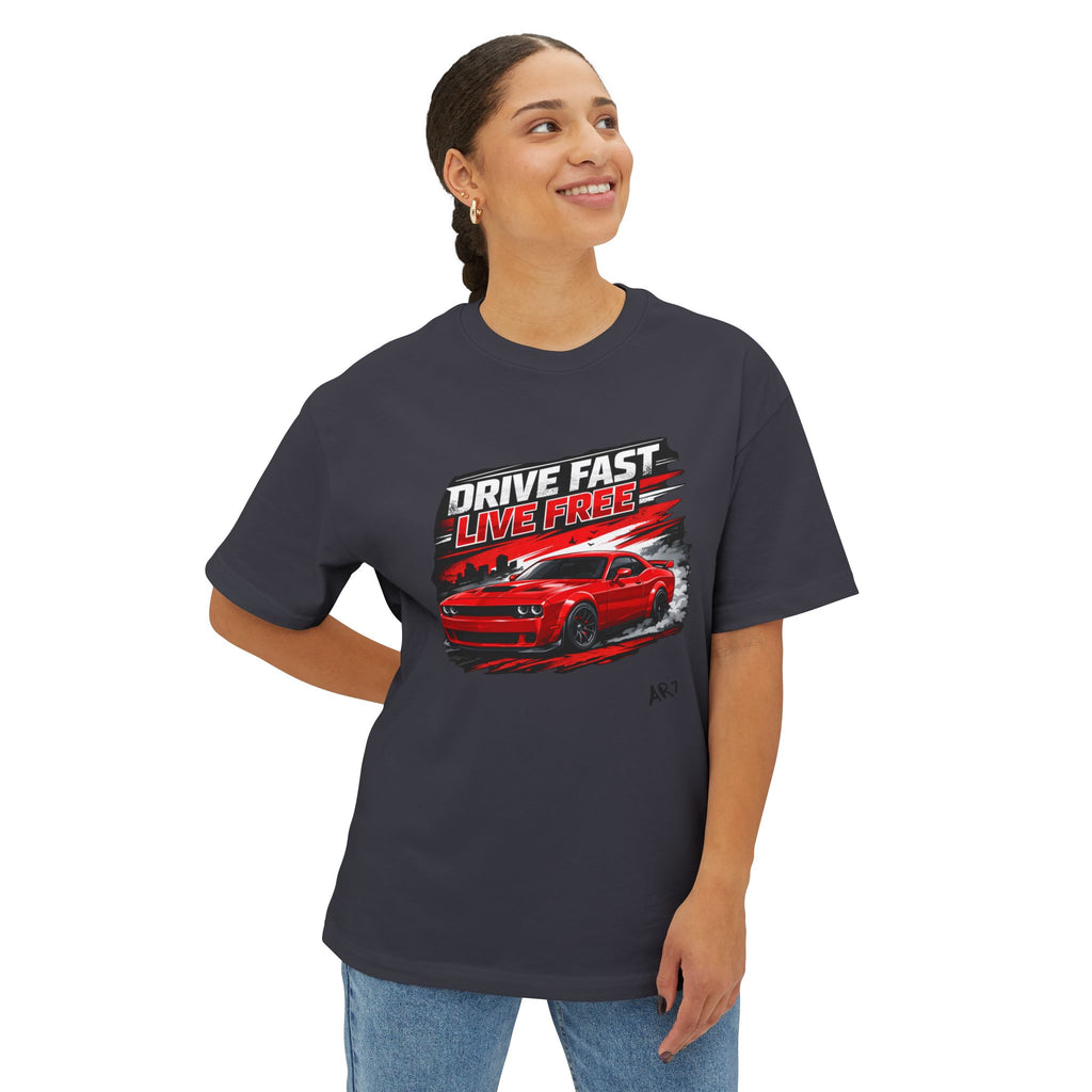 BOLD LINES Oversized Boxy Tee — Minimal Graphic Bold Line Design