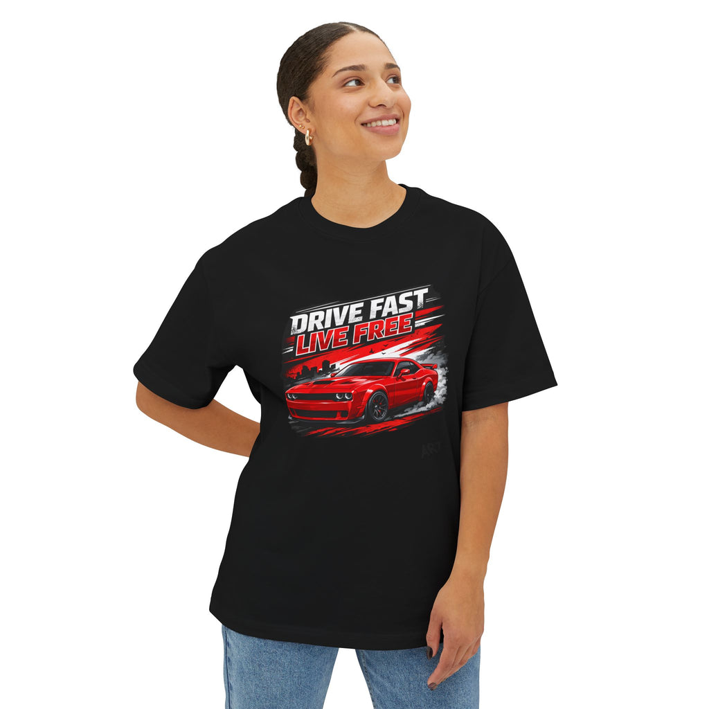 BOLD LINES Oversized Boxy Tee — Minimal Graphic Bold Line Design