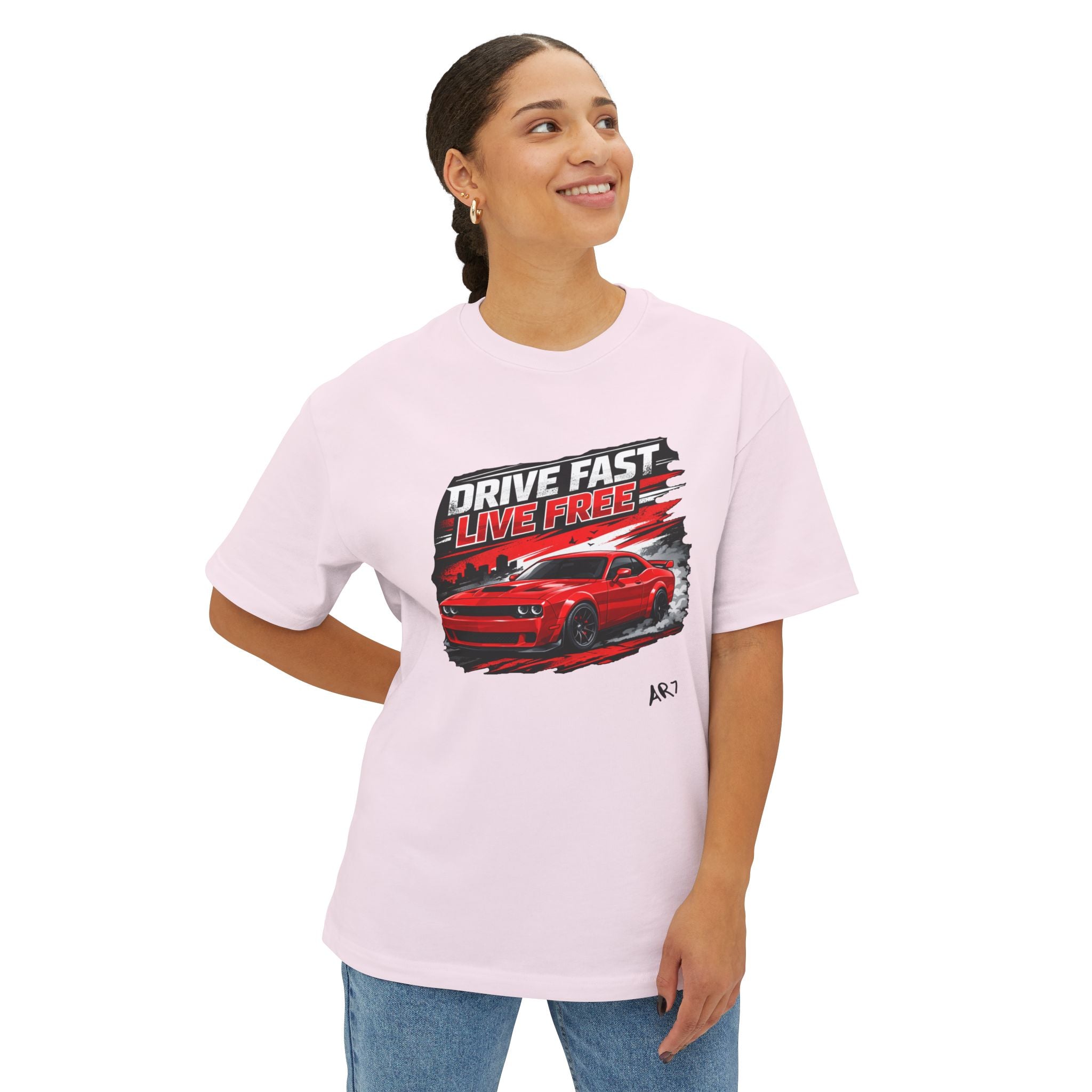 BOLD LINES Oversized Boxy Tee — Minimal Graphic Bold Line Design