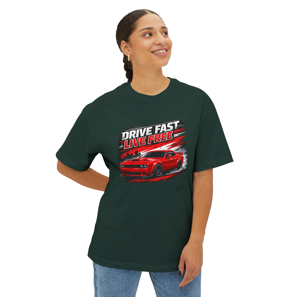 BOLD LINES Oversized Boxy Tee — Minimal Graphic Bold Line Design