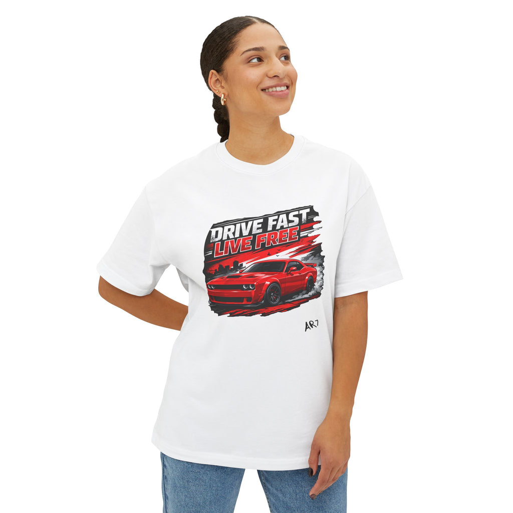BOLD LINES Oversized Boxy Tee — Minimal Graphic Bold Line Design